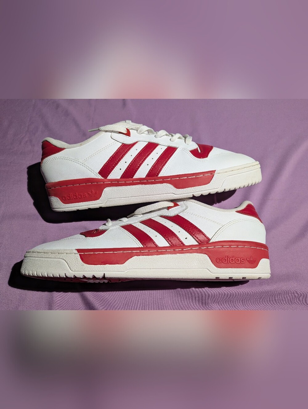 🔥 NEW! adidas Originals Rivalry Low "Team Power Red" Men's Size 12 🔥